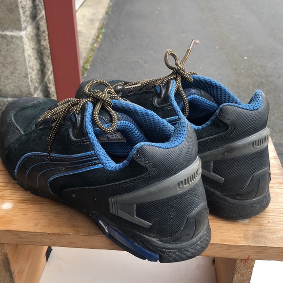 Puma ASTM F2413-11 Rio Low Mens Black/Blue Steel Toe Safety Work Shoes Size 13M - Picture 8 of 13
